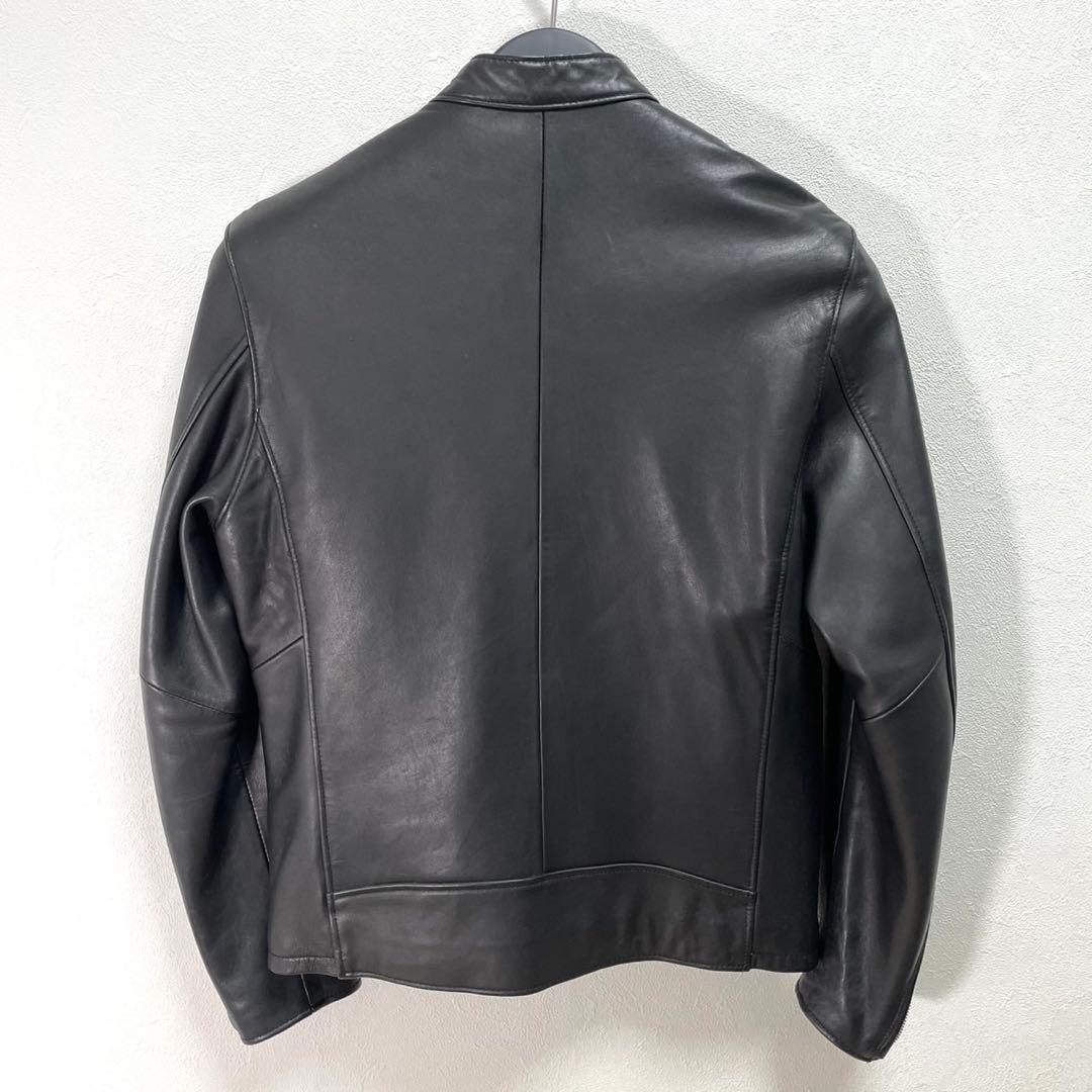 美品 UNION STATION シングルライダース キルティング 羊革 レザー