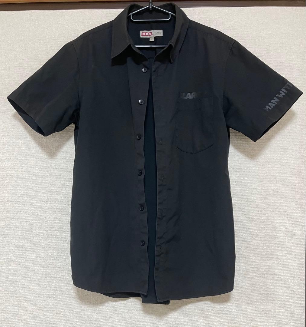 マンウィズアミッション　エクストララージ　戦闘服　半袖シャツ　黒　Lサイズ