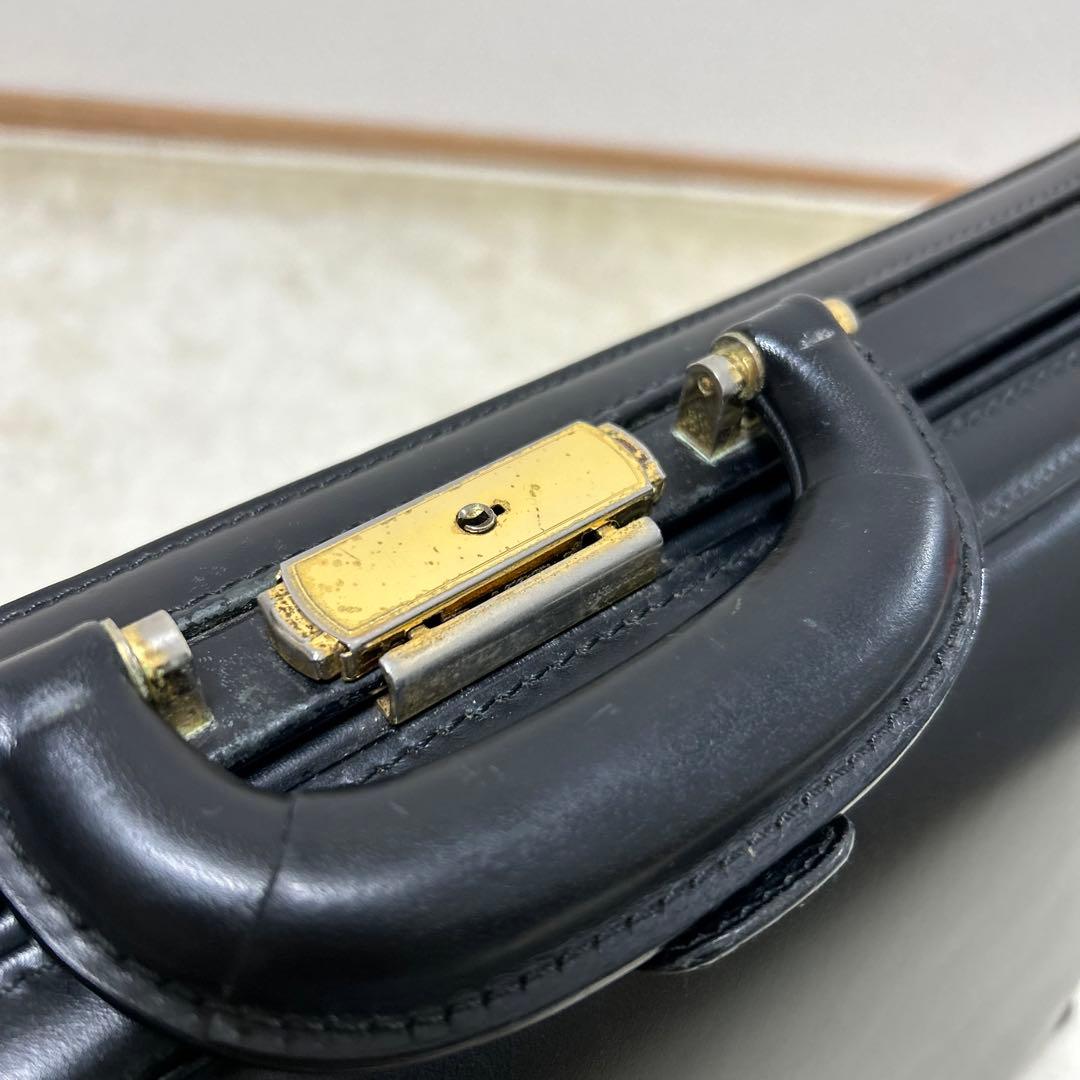 希少　ポーター　PORTER ダレスバッグ　ドクターズバッグ　オールレザー　黒