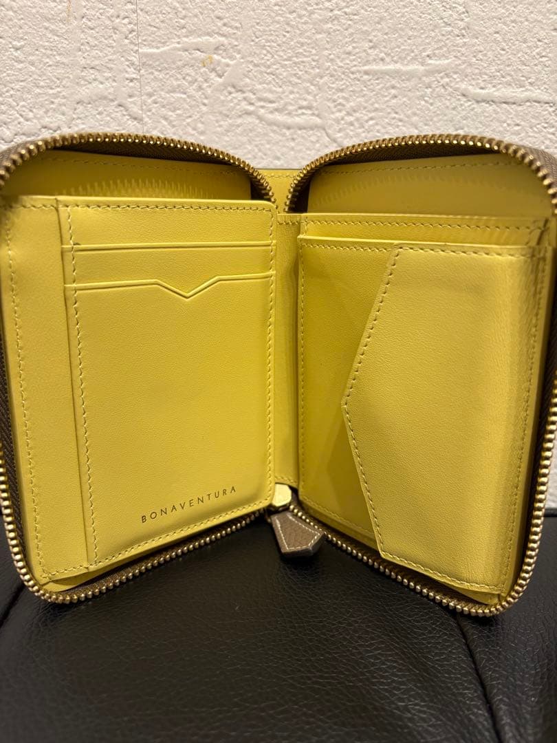 【未使用級】BONAVENTURA ミニ財布 ジップウォレット コンパクト