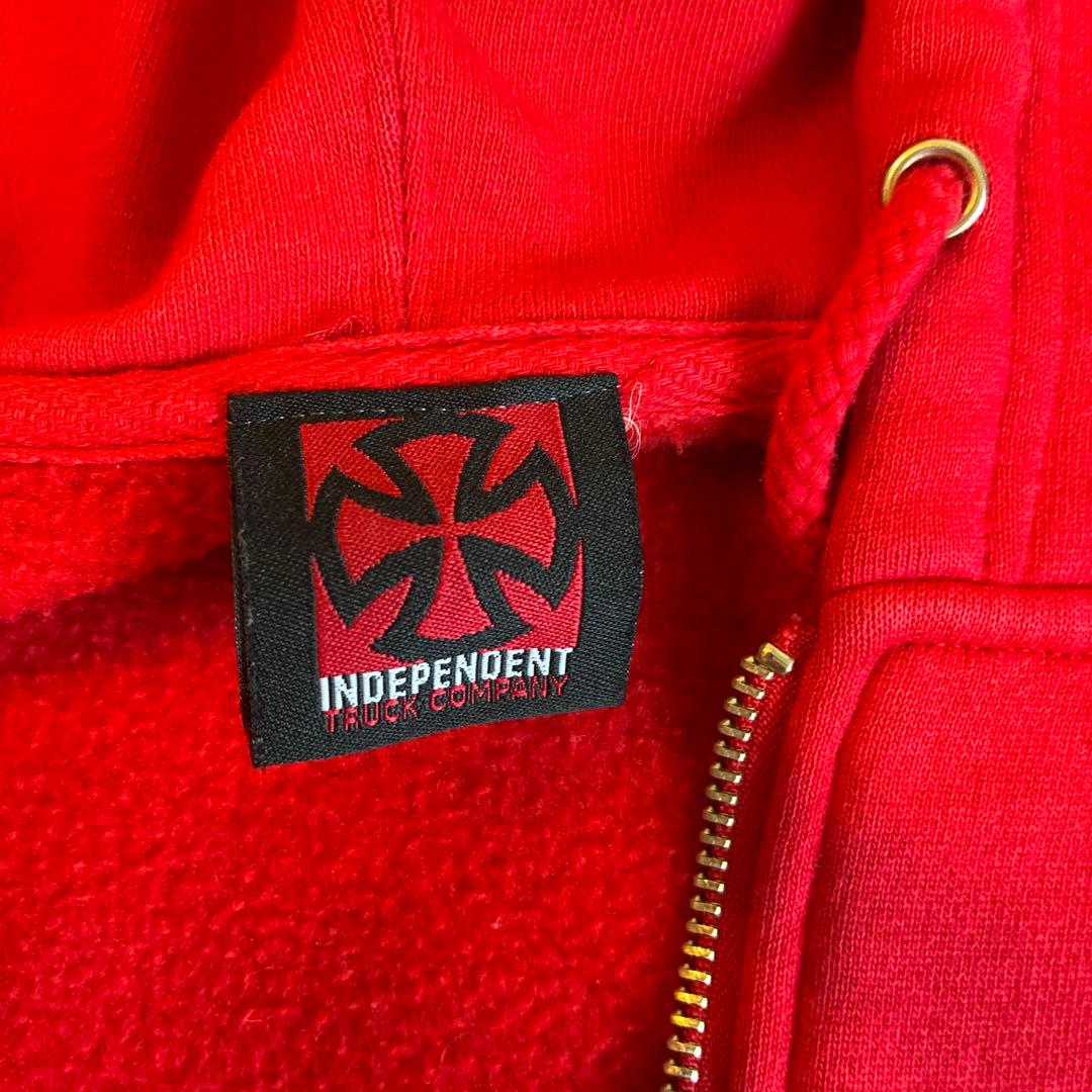 INDEPENDENT レッド パーカー 90s オールドスケート