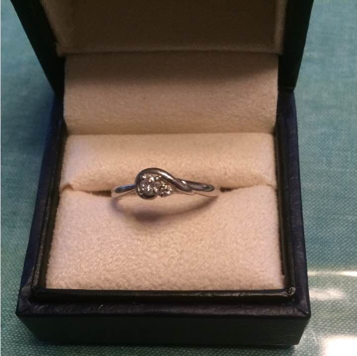 ★Pt900 ダイヤリング 0.11ct 12号