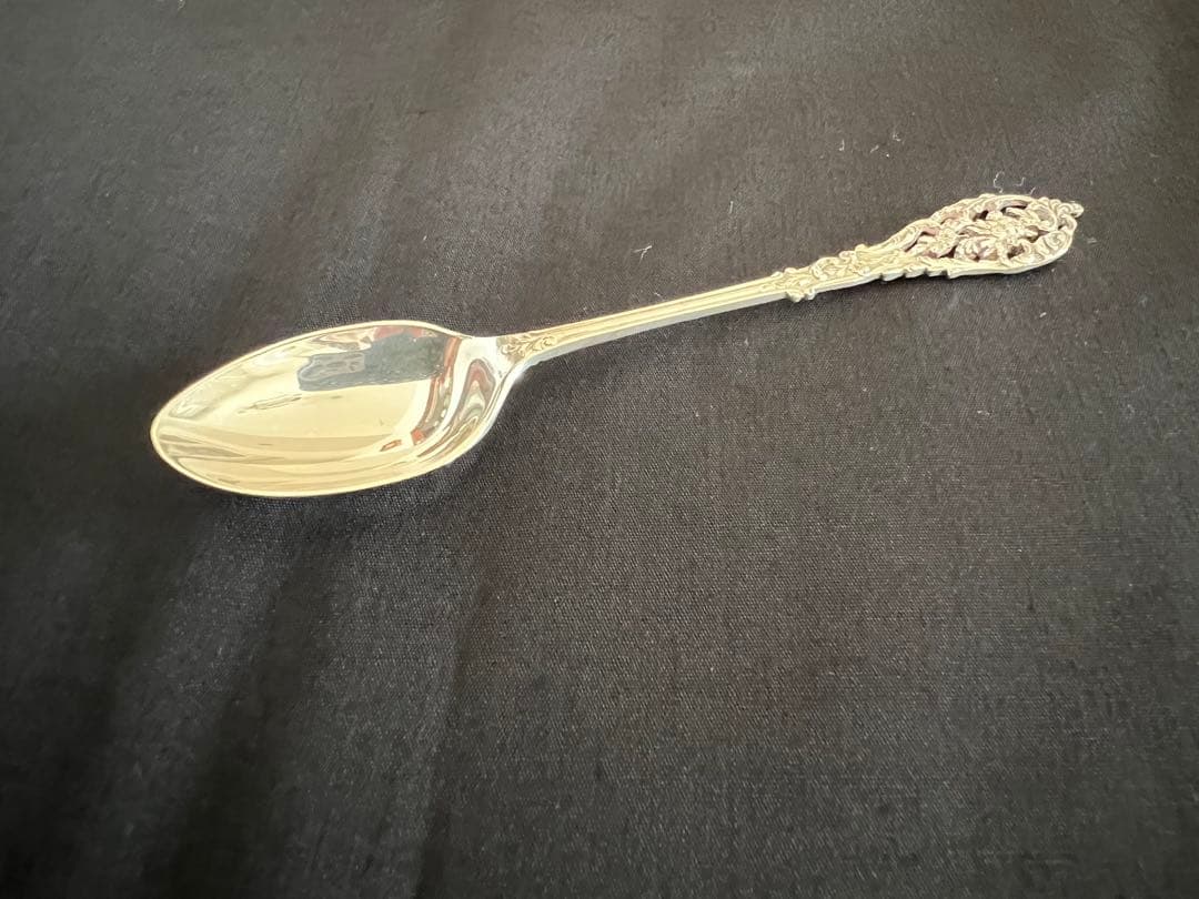 アンティーク純銀製　ロンドン　1904年　ティースプーン6本ケース入り