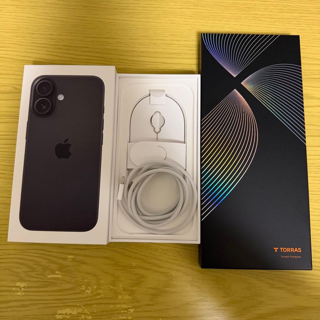 最終値下げ【極美品】iPhone16 ブラック 128GB バッテリー100%