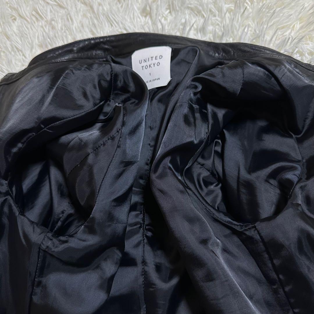 希少 レザー ライダース ジャケット 羊革 M