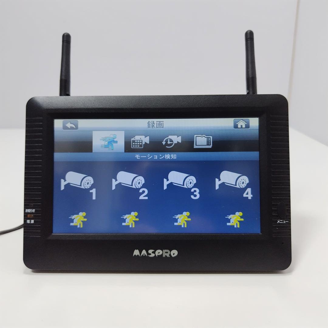 マスプロ　ワイヤレスモニター　防犯カメラ　WHC7M4