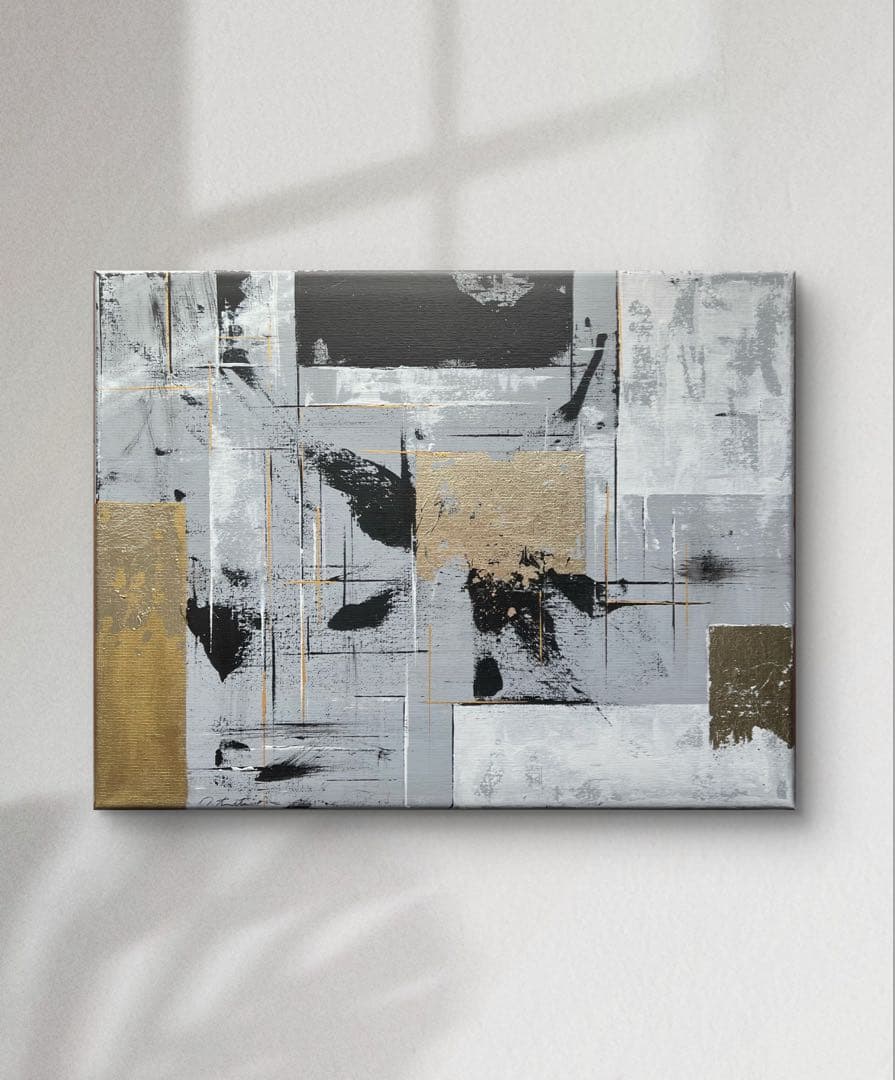 インテリア/和風/禅/絵画/アート/抽象画/モダン/ホテル/ホワイト/ゴールド