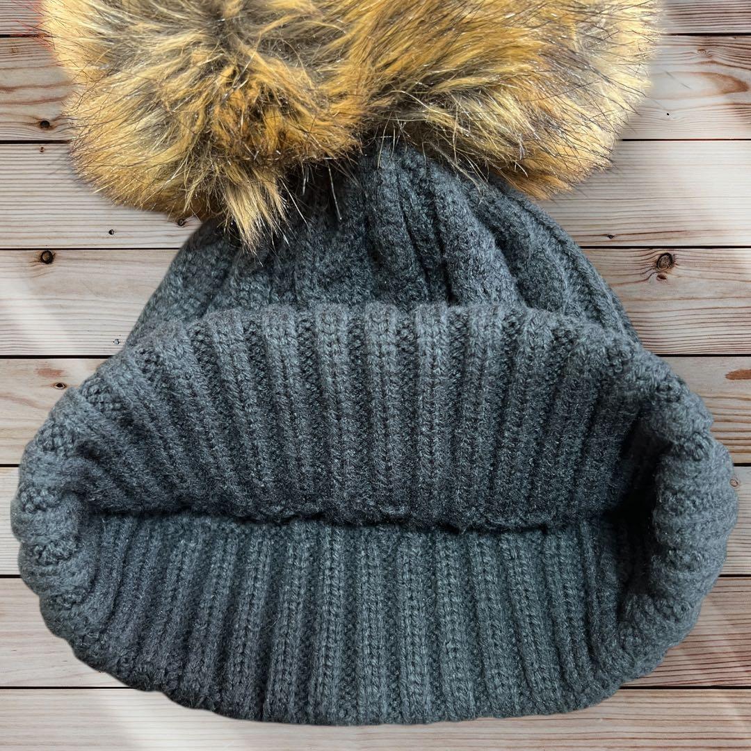 THE NORTH FACE × SACAI ニット帽 ファー付き