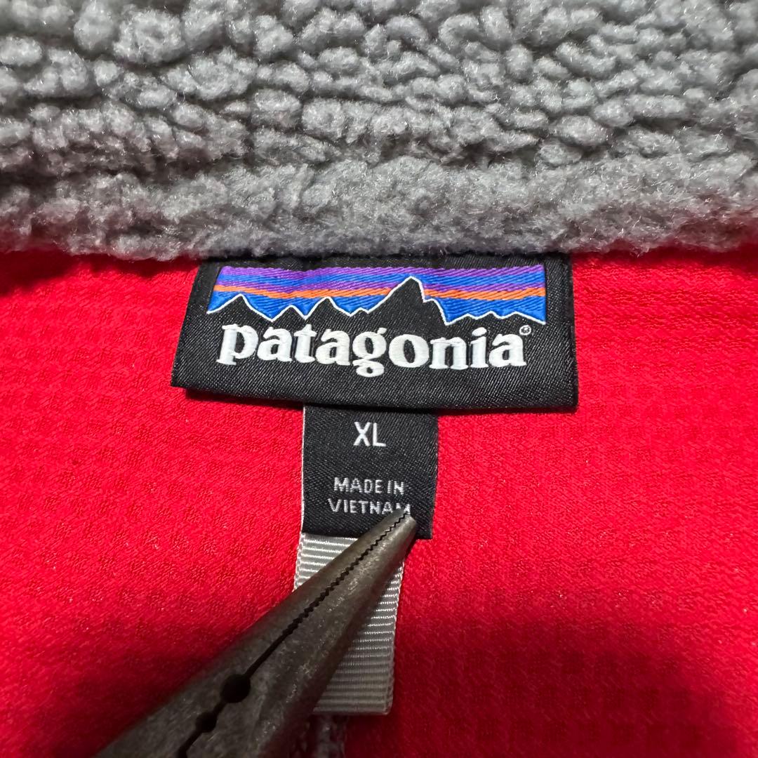 patagonia 17年製 クラシックレトロXベスト グレー フリース ボア