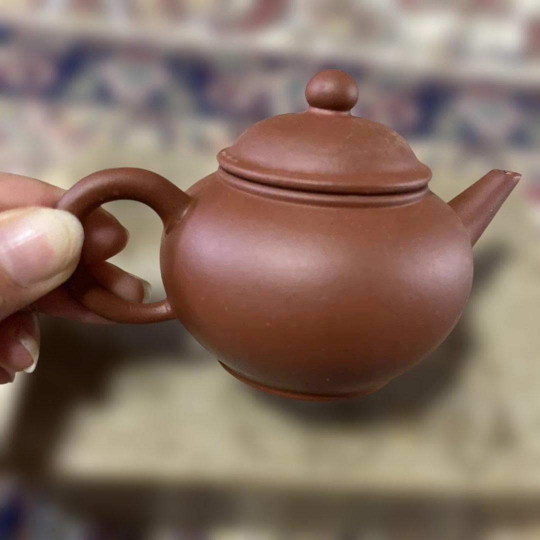 宜興 朱泥 急須　紫砂　茶壷　茶壺　中国 茶器 ミニ 芬