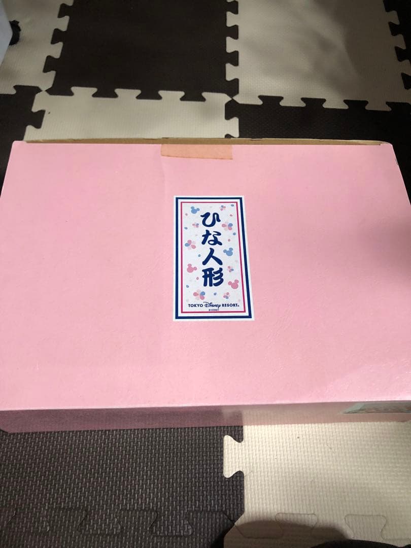 ディズニー 雛人形セット 桜背景付き