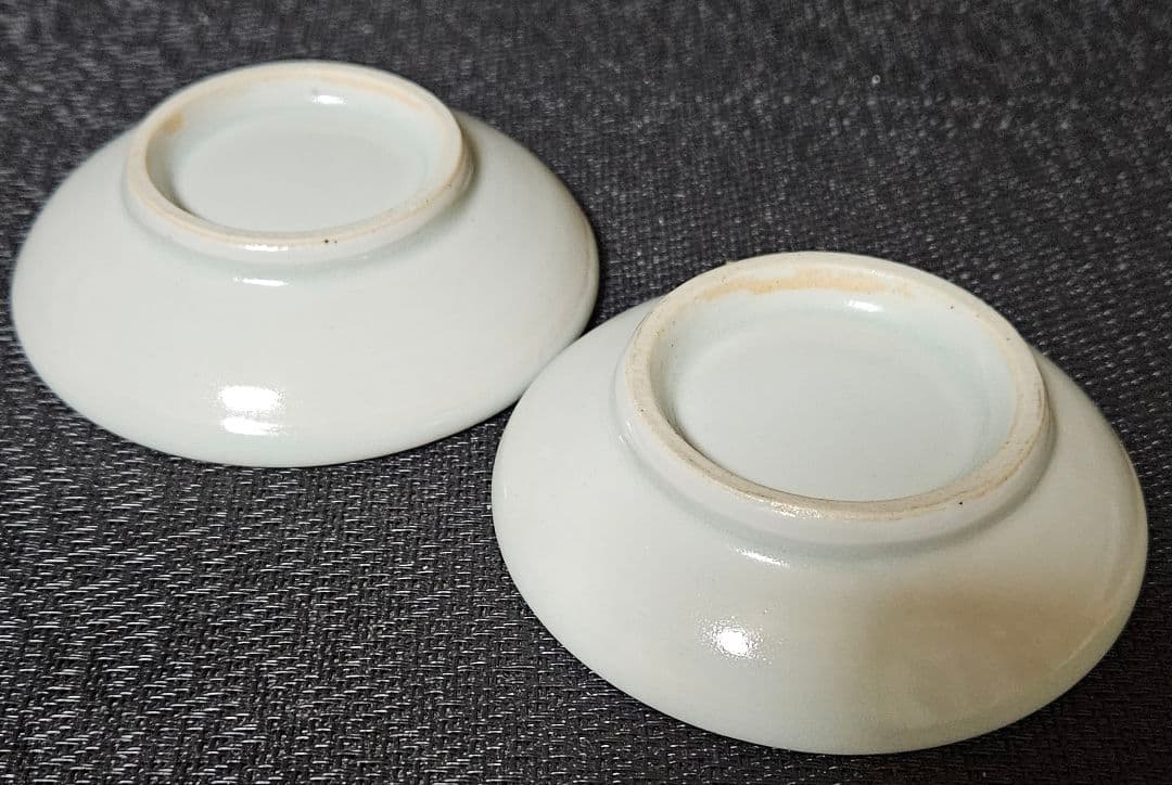 【李朝コレクター放出品❗01.】李朝白磁　分院手　小皿　2客　時代産地不明❗