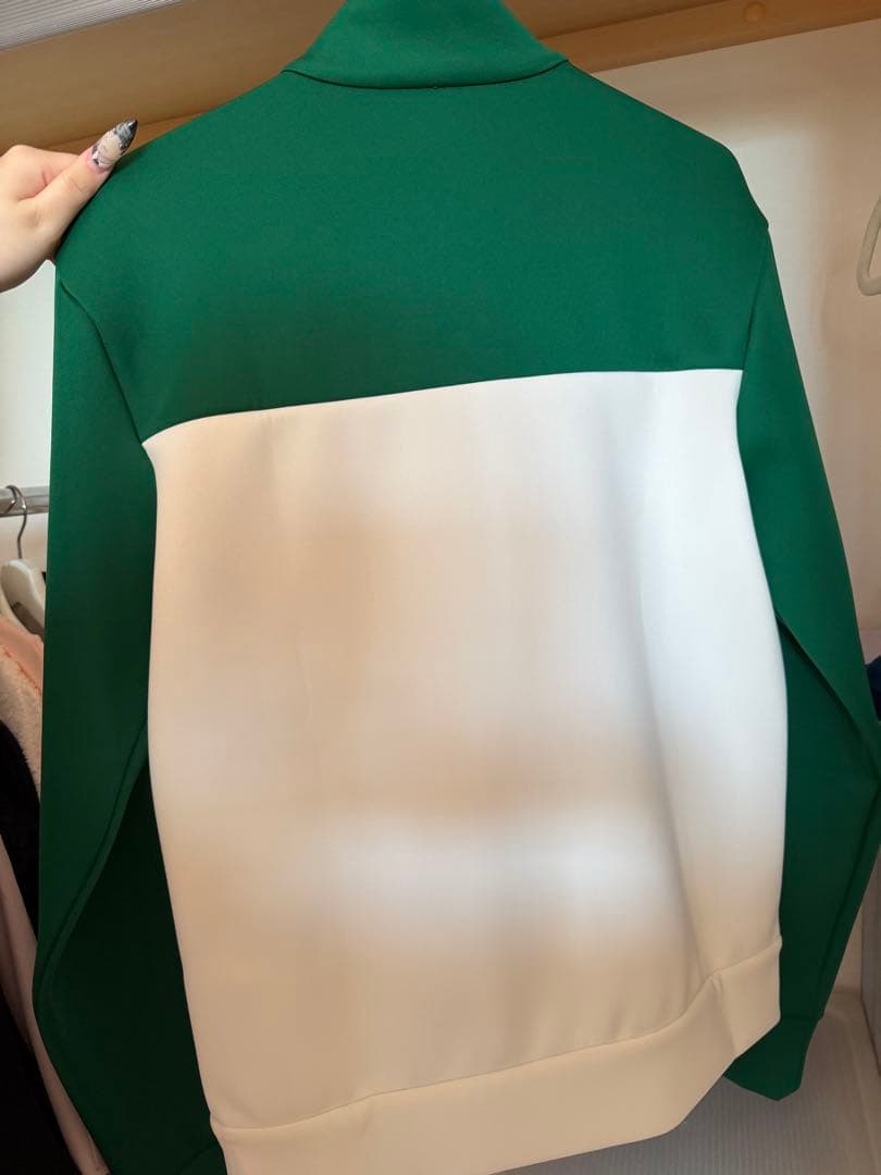 PRADA 緑/白 ジップアップジャケット