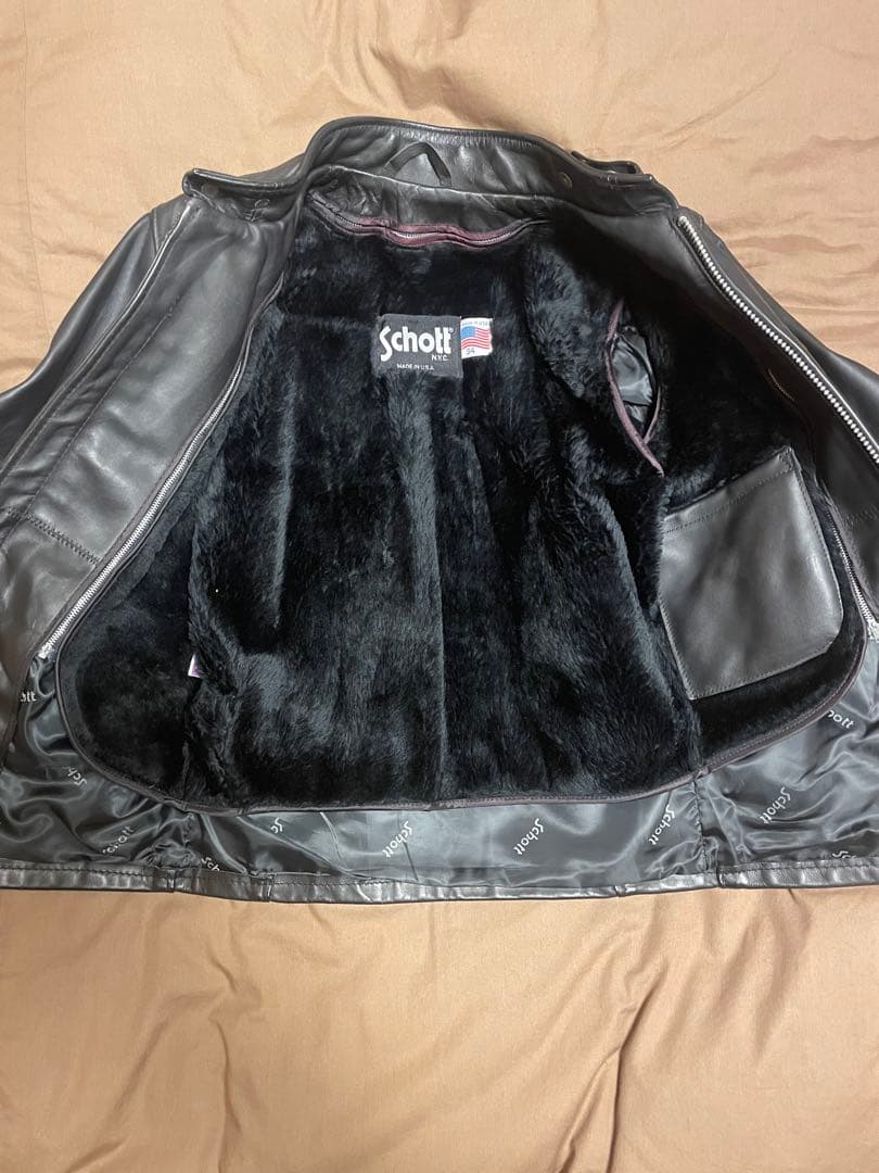 schott 641 34サイズ レザージャケット USA