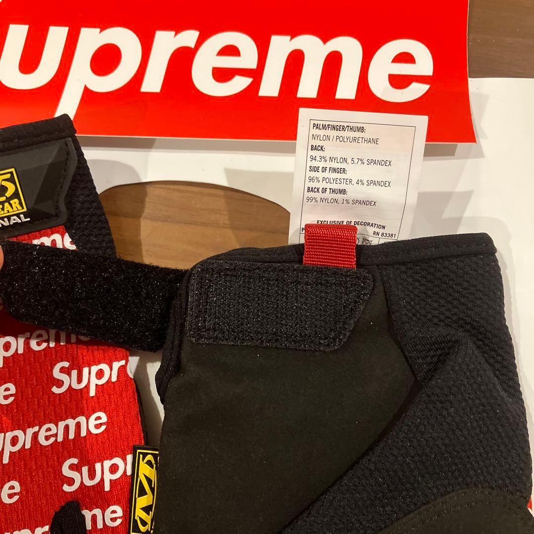 Supreme Mechanix Wear グローブ レッド/ブラック　L