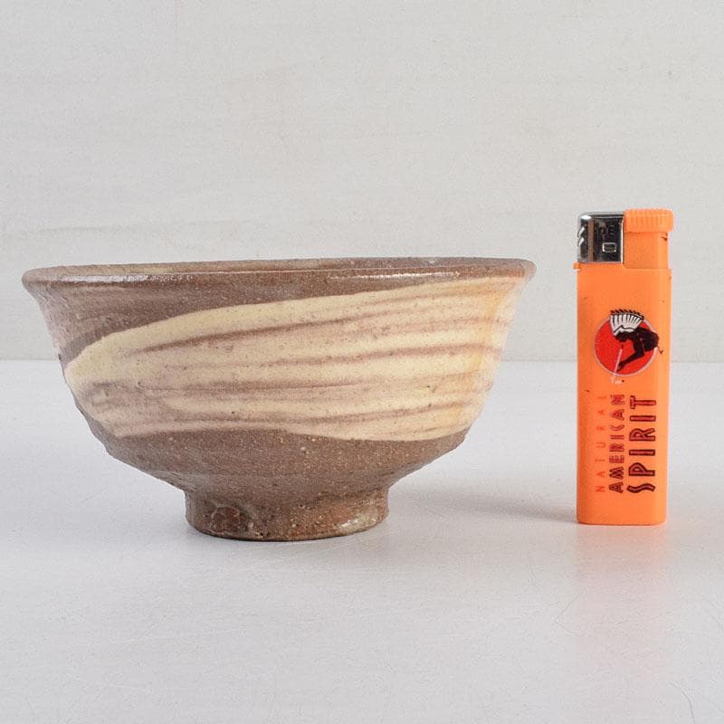 茶道具　河合瑞豊作　刷毛目　三島　数茶碗　十客　共箱　M　R9383H