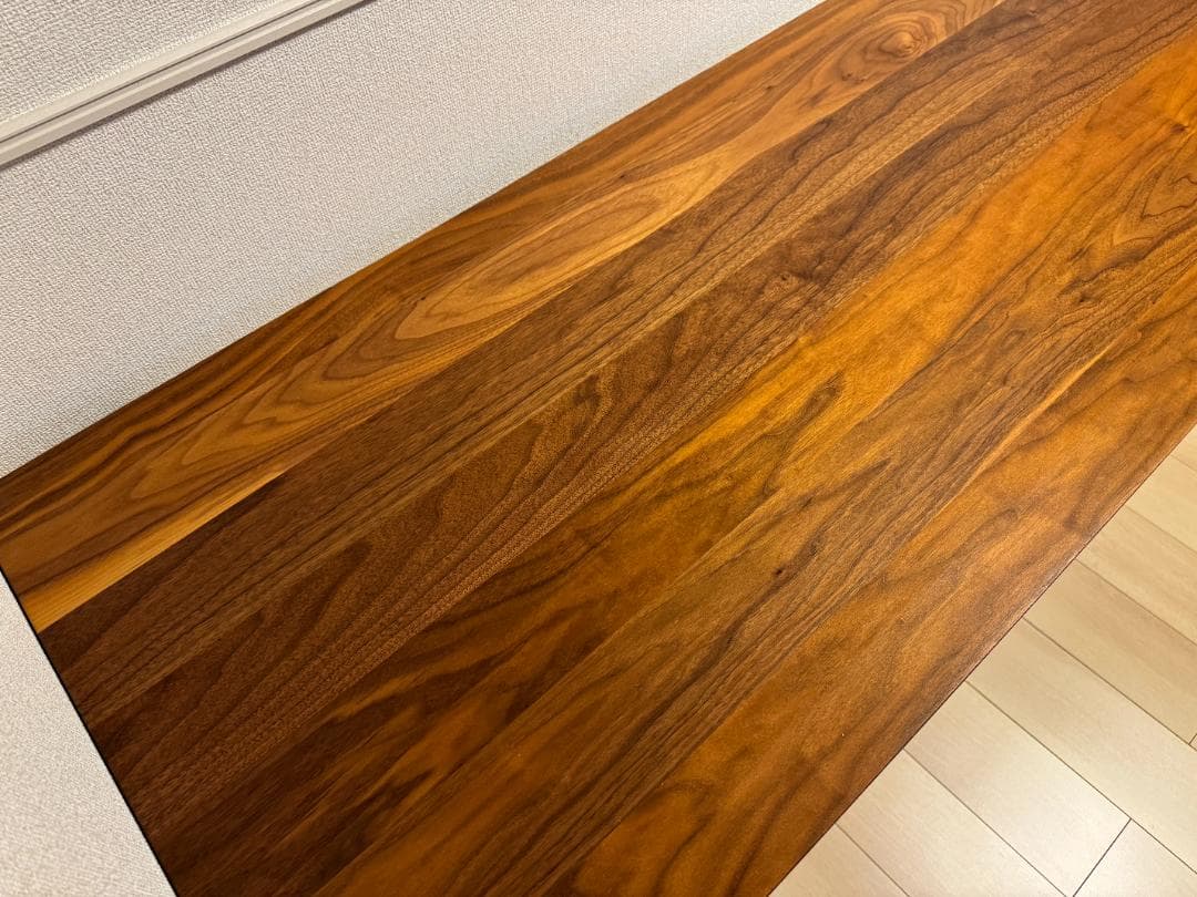 【簡単組立】IKEA イョルスタ天板 × ブラック脚 デスク 配線トレー付き