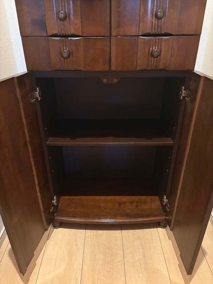 イギリス製 西洋 アンティーク コンソール キャビネット 飾り棚