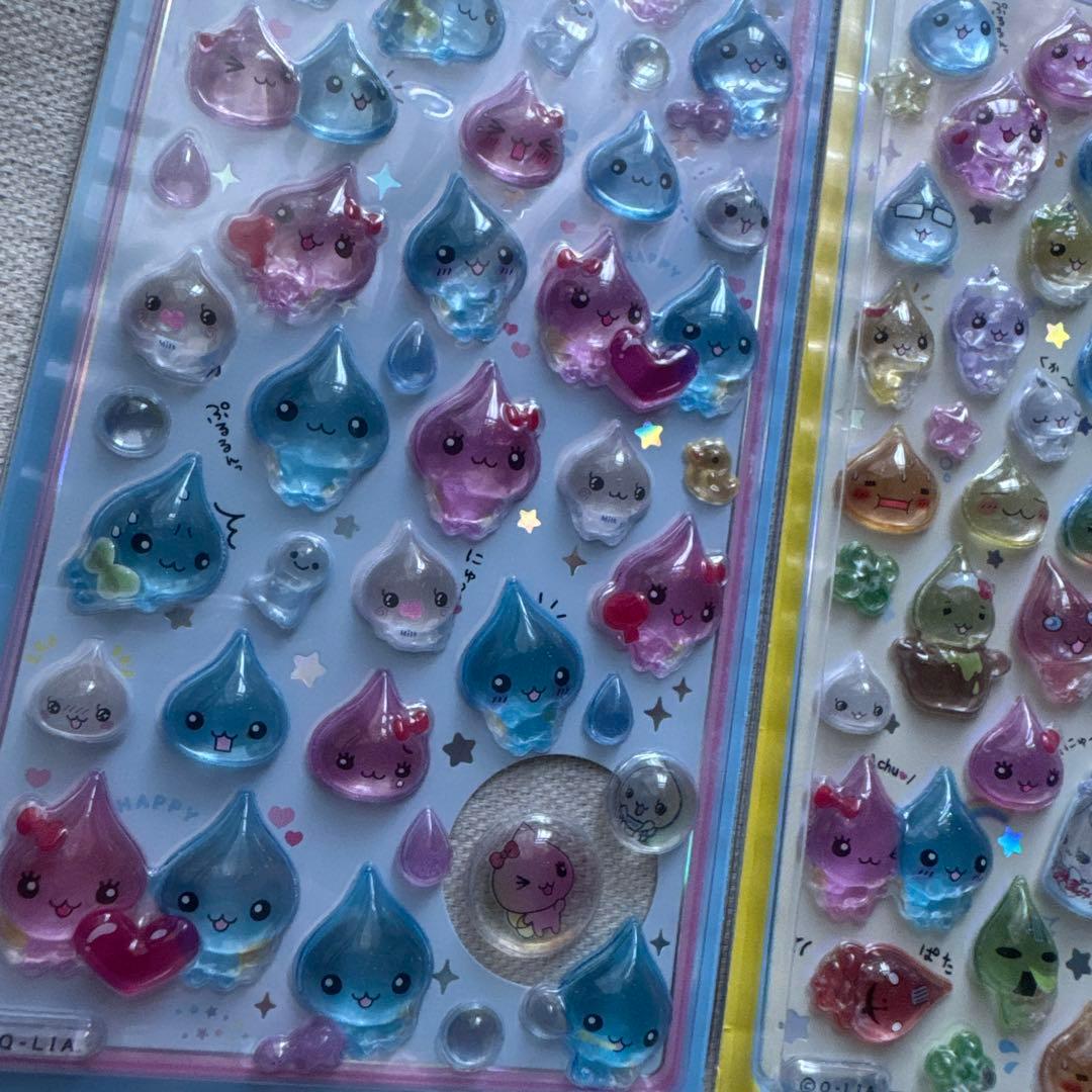 しずくちゃん ボンボンドロップシール　正規品　おはじきシール　ファイル 缶バッジ