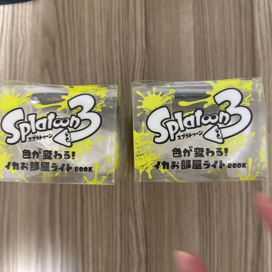 【新品】スプラトゥーン3 色が変わる！ イカお部屋ライトBOOK 2個セット