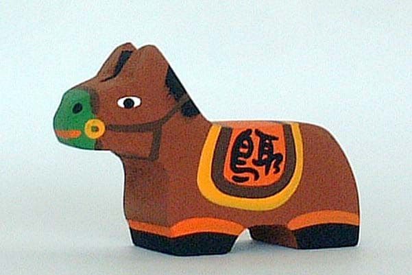 鳥取のえと　信夫工芸店　木工えと人形　十二支セット中