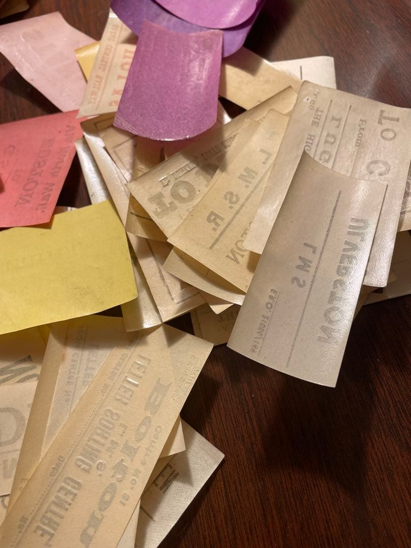 海外　鉄道荷物札　レアな水のりタイプ　30枚 ヴィンテージ　チケット