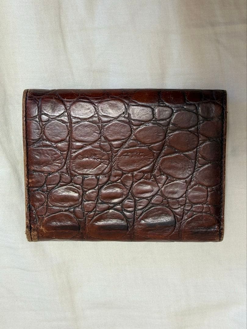 miumiu クロコ型押し 三つ折財布