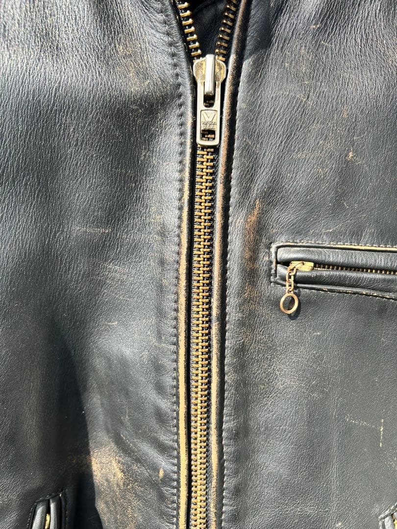 値下げ交渉可能 茶芯 VANSON ライダース 革ジャンB