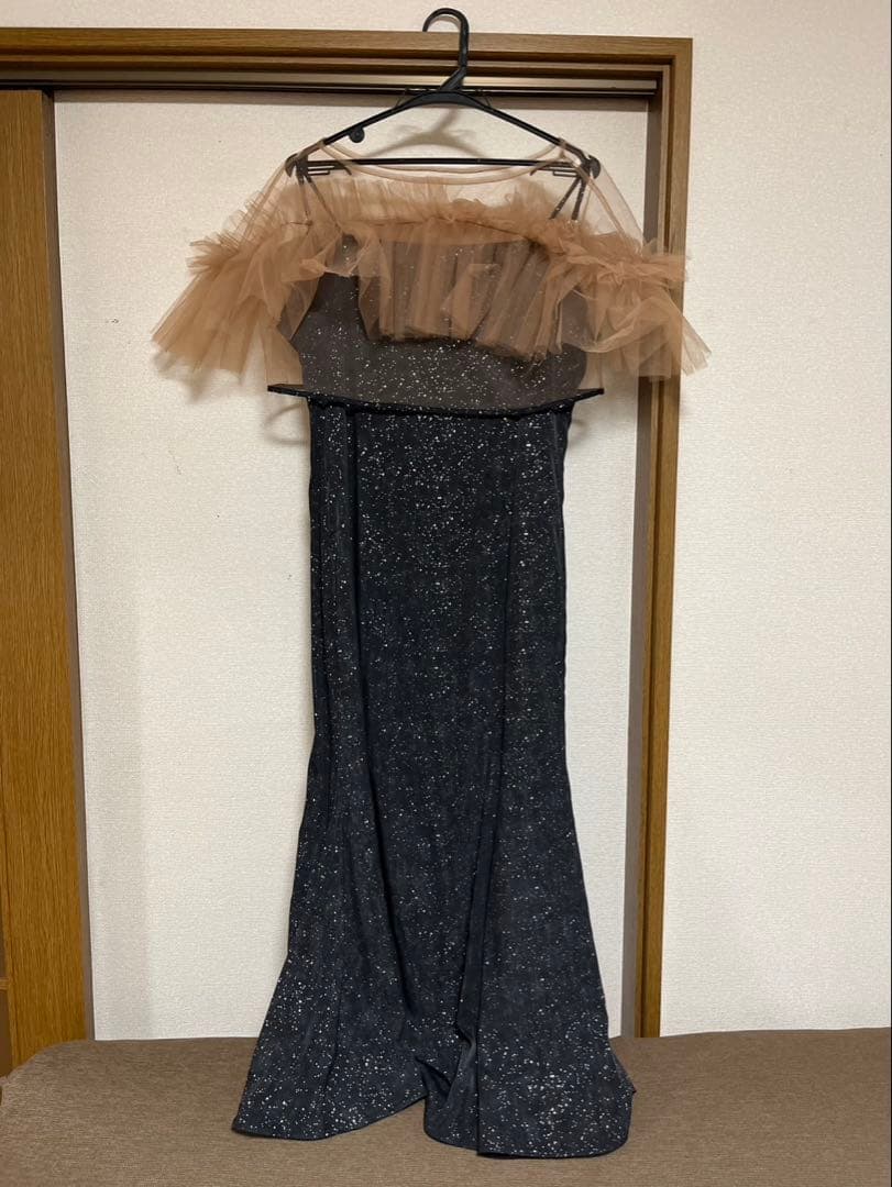 LEJA チュールフリルボレロペイントマーメイドワンピースドレス