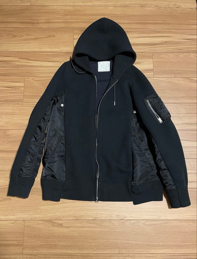 sacai サカイ スポンジスウェット パーカー フーディー