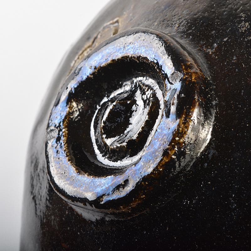 茶道具　高橋道八造　黒楽茶碗　共箱　M　R7088