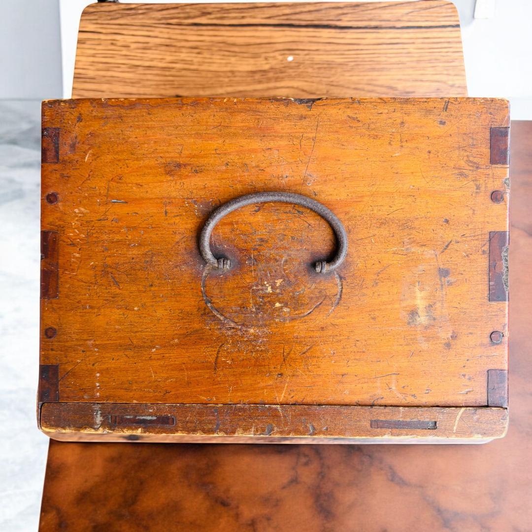 【珍品】 麻雀牌 骨董品 アンティーク 木箱 時代物 骨董