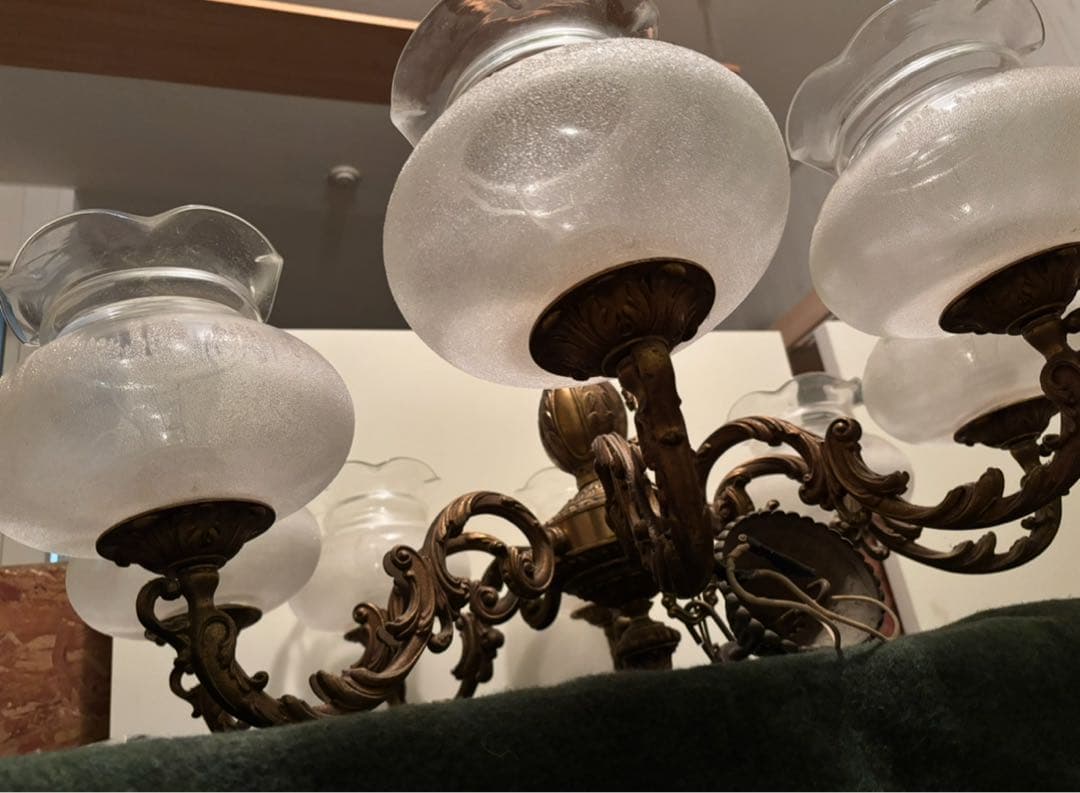 シ*ル様 イタリア製 ヴィンテージ 8灯 シャンデリア送料込