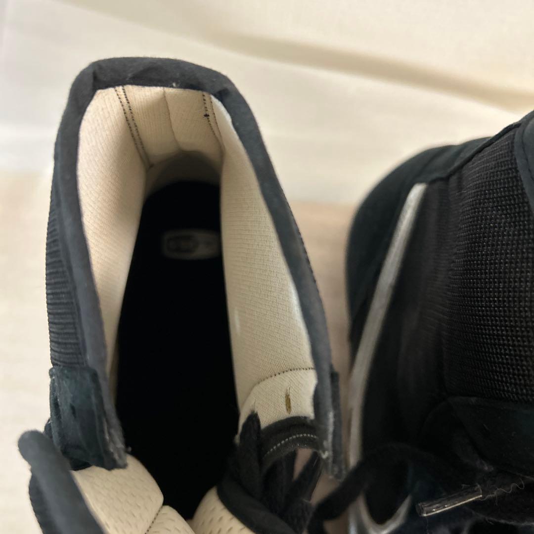 美品！　ミズノボクシングシューズ ブラック/シルバー　25.5cm