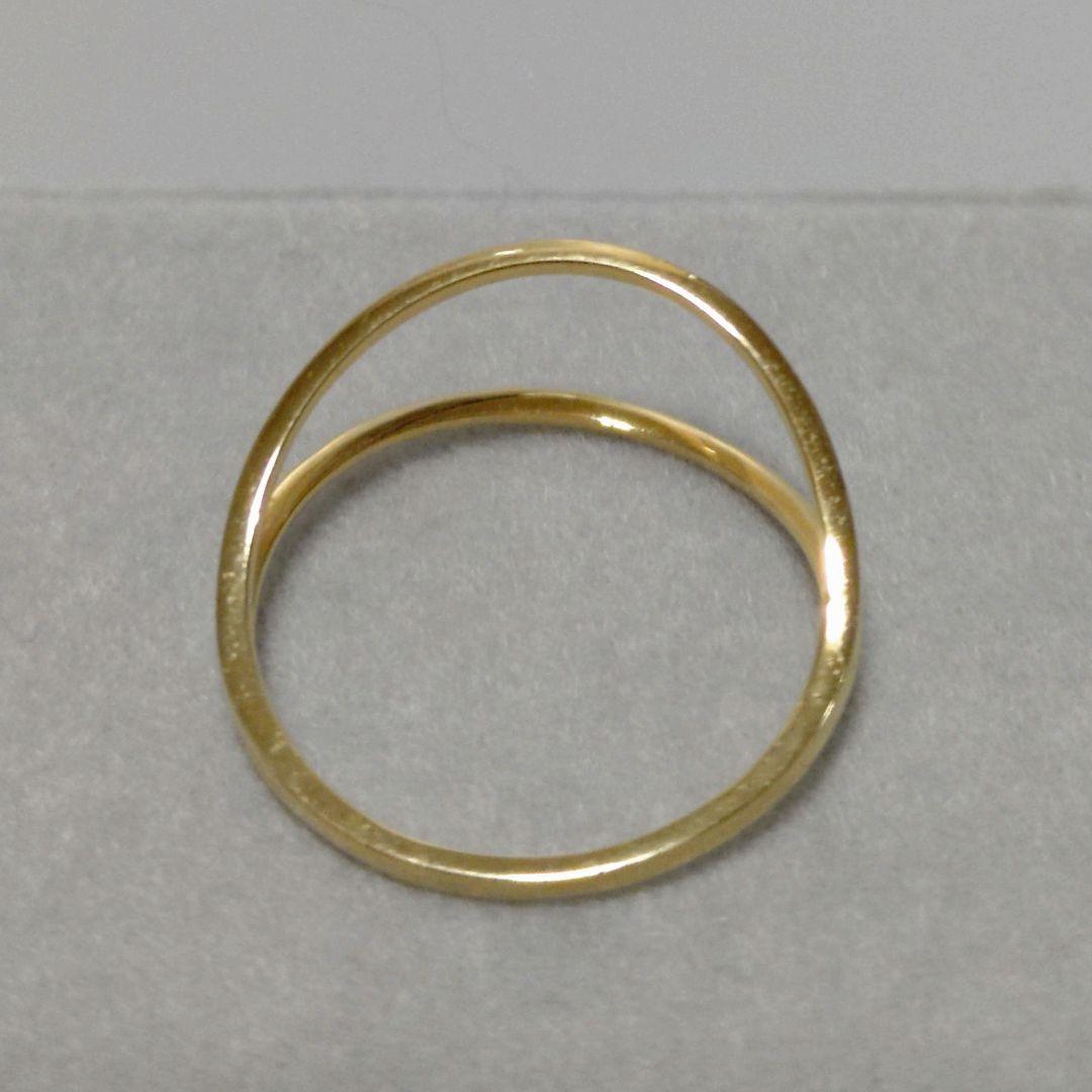 メザンジュ銀座リム K18YG 9.5号 ダブルアームリング