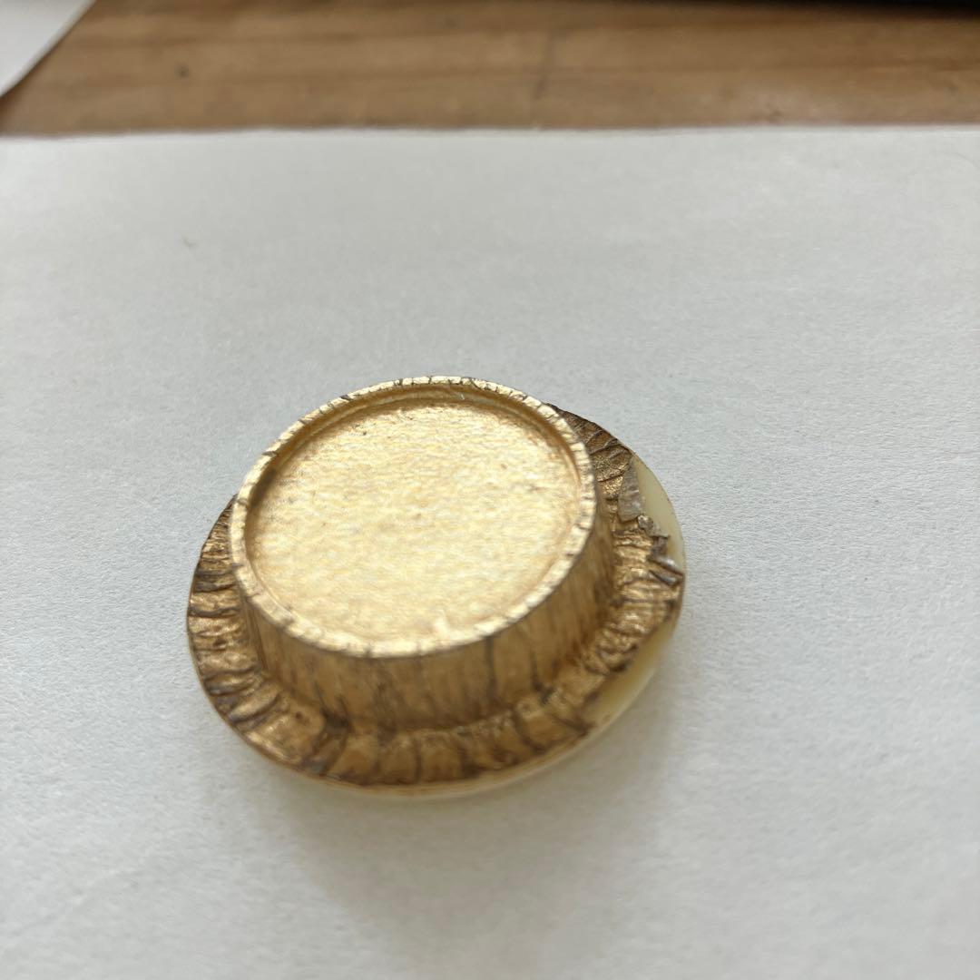 茶道具　肩衝茶入　仕覆　洛東定一(桶谷定一と推定)造　蓋金箔一部捲れ　S29CH