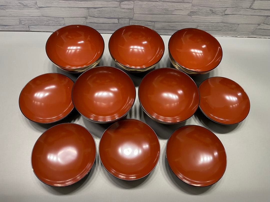 南部箔椀　五客　木製　美品