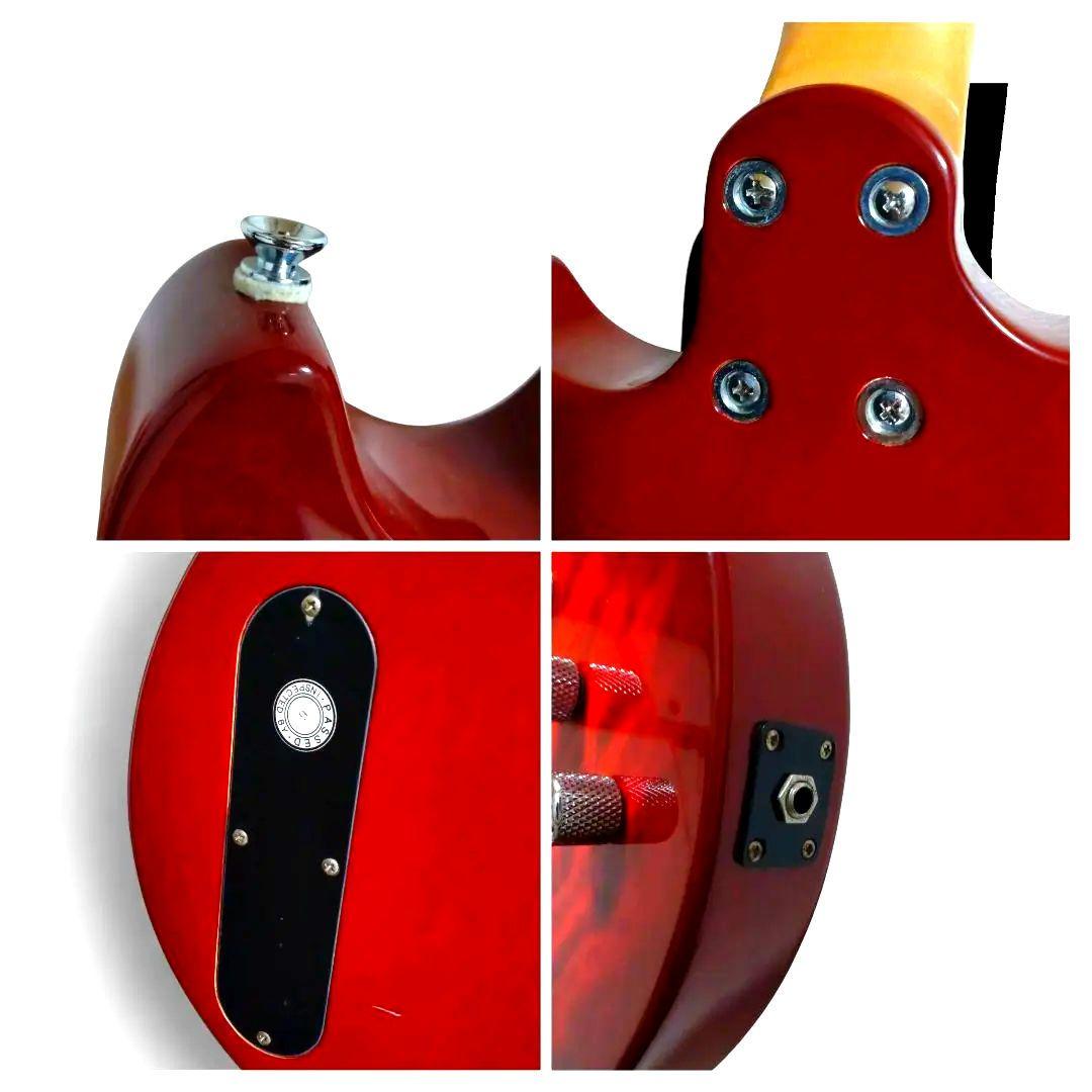 美品　BCリッチ　マリオン 350　エレキギター　STRB　キルトメイプル　赤