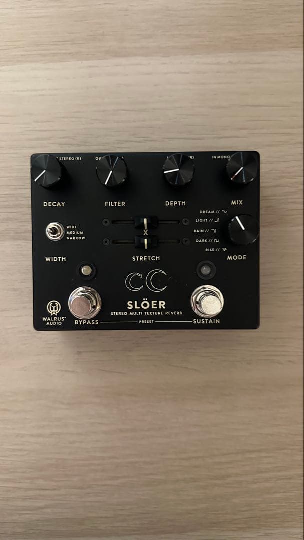 ギター walrus audio sloer(black)