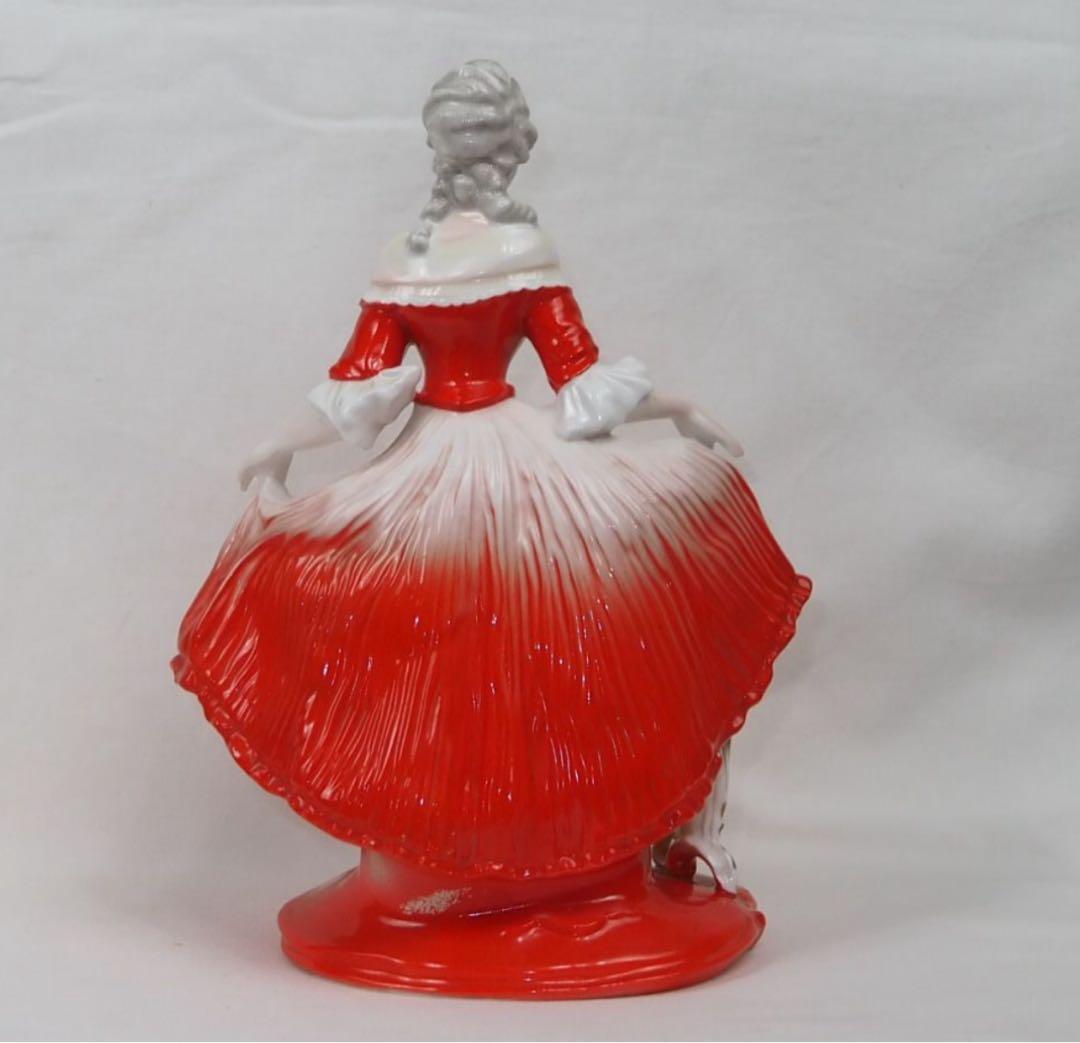 晴天送料無料時代物 1935年『オールドノリタケ』製貴婦人人形 フィギュア