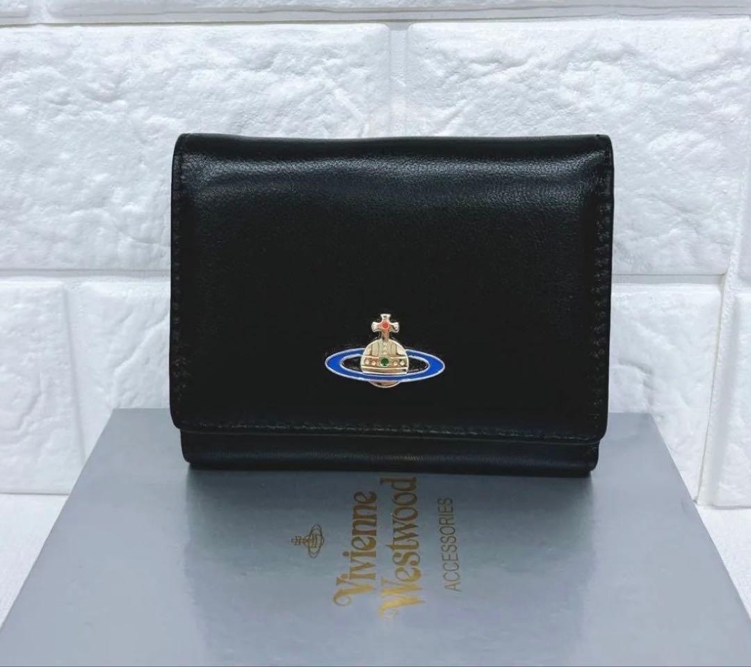 【最新作◇ショッパー付き】新品 ヴィヴィアン・ウエストウッド　三つ折り財布