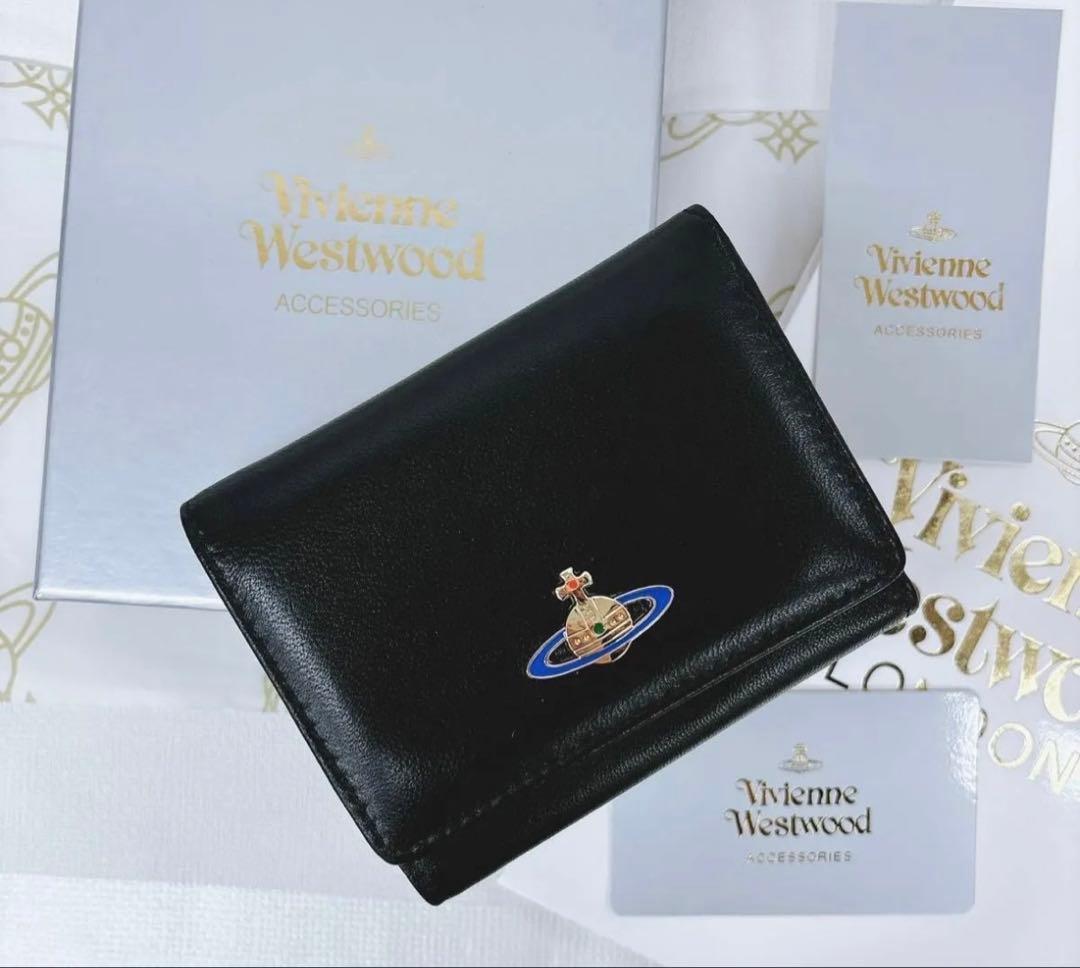 【最新作◇ショッパー付き】新品 ヴィヴィアン・ウエストウッド　三つ折り財布