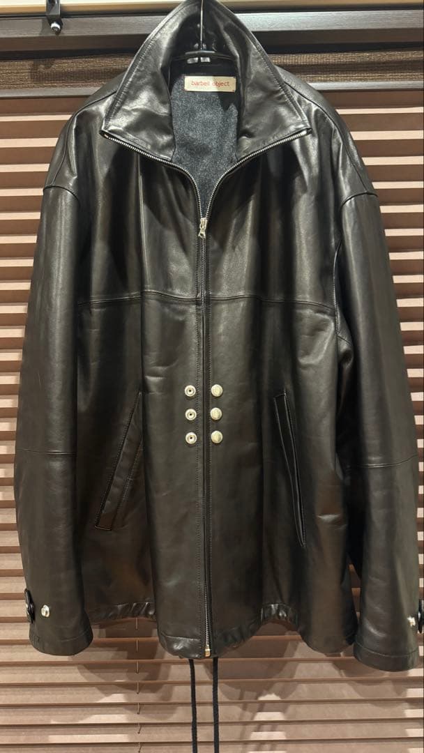 barbell object exclusive attic別注レザージャケット