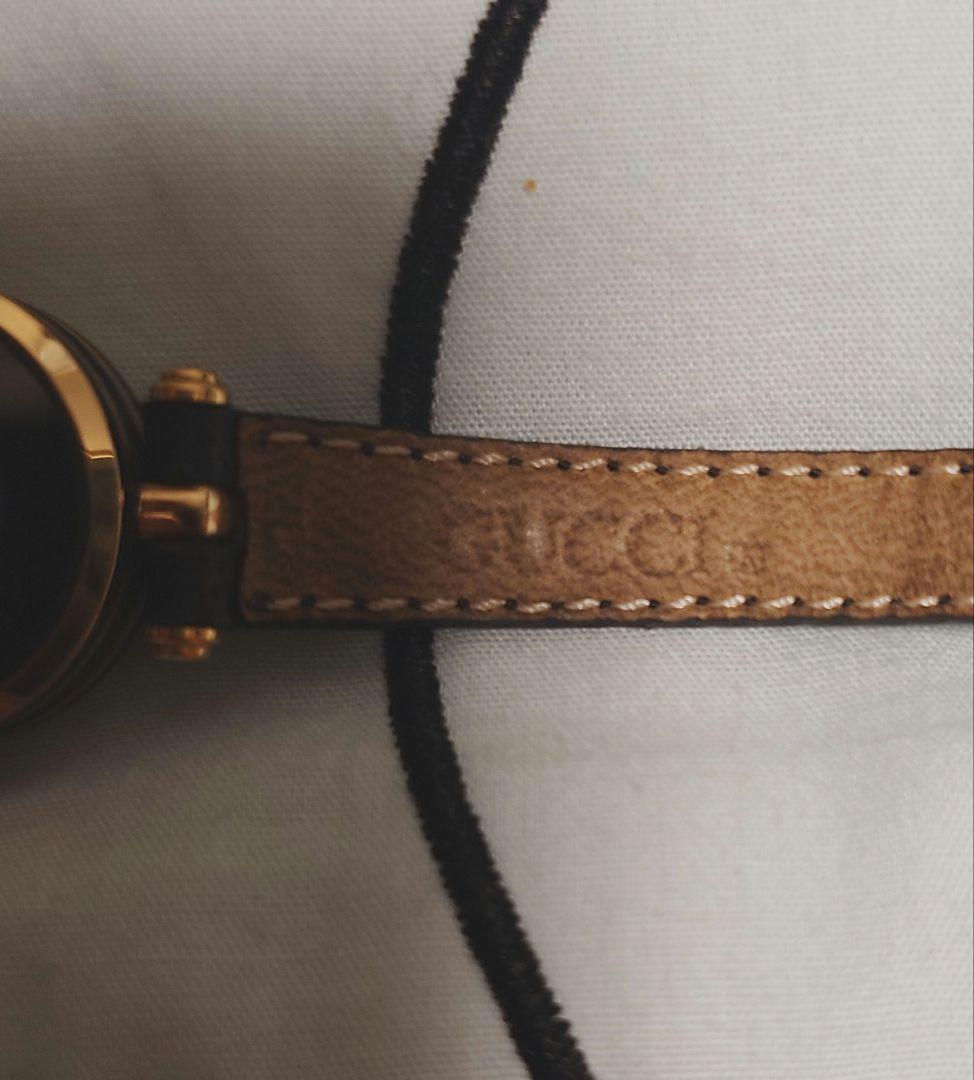 GUCCI シェリーライン レザーベルト 時計