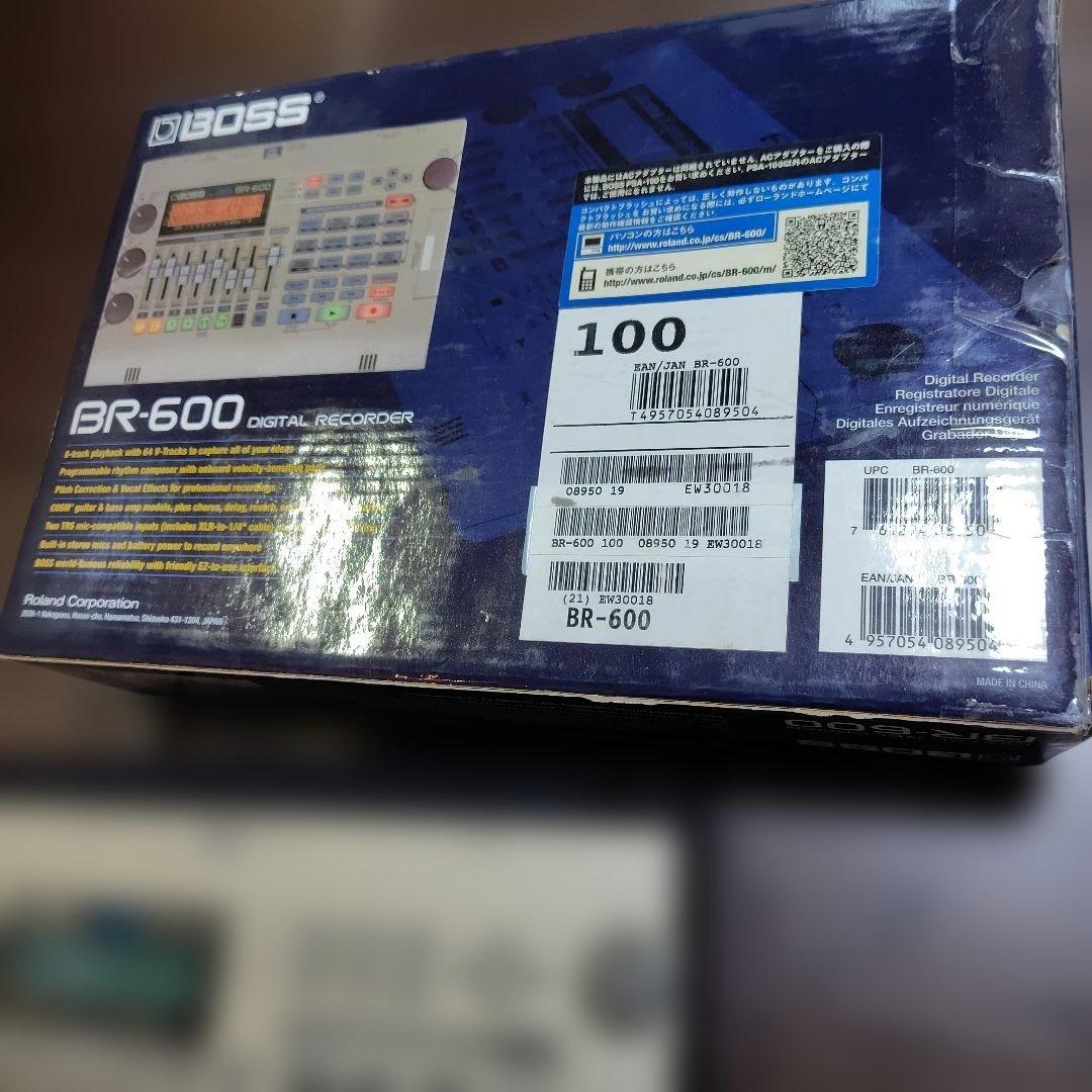 BOSS BR-600 マルチトラック レコーダー 箱、電源ケーブル、コード付
