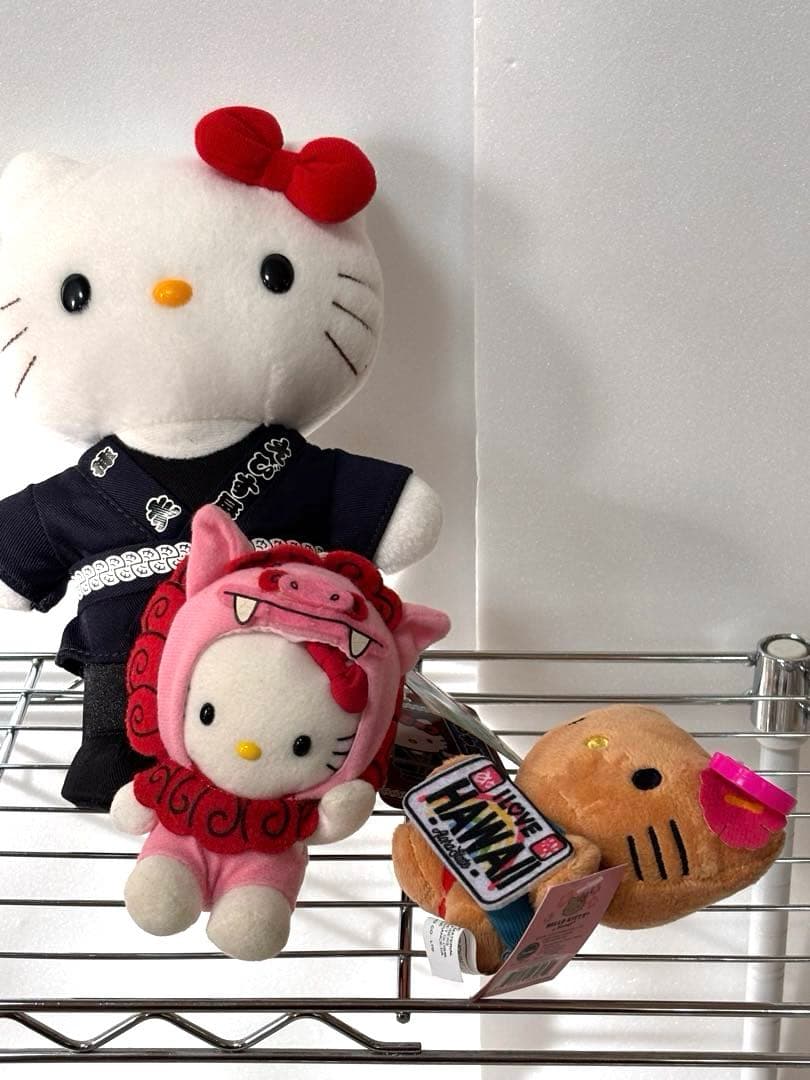 ほぼ未使用タグ付き ❣️可愛いご当地キティぬいぐるみセット