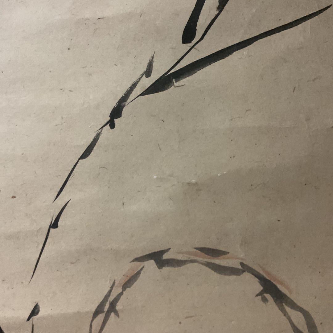 紙本 淡彩水墨画 靜物 不思議な作品です 無落款