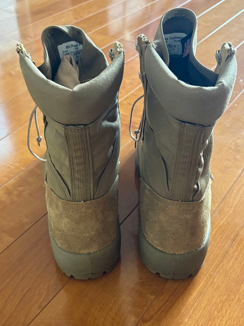 MCRAE ミリタリーブーツ カーキ コンバット 安全靴 vibrum 11R