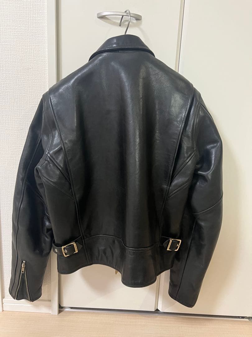 ハーレーダビットソン　ブラックレザーシングルライダースジャケット