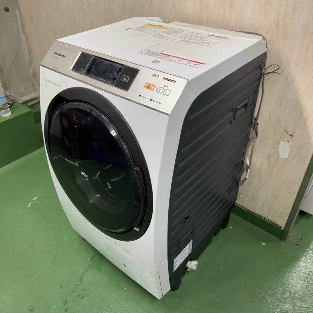 110パナソニックドラム式洗濯機　乾燥付　10/6kg 小型　一人暮らし　右開き